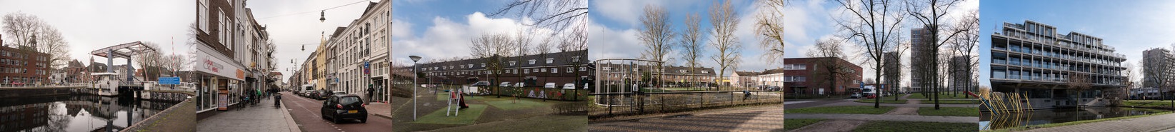 Een collage van fotos met verschillende gebieden in 's-Hertogenbosch