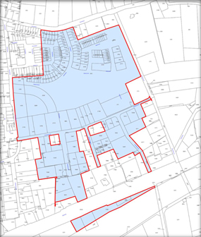 Kaart ligging plangebied 1 Nuland Oost herziening 2022