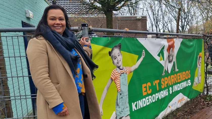 Foto van Mariève Craste bij educatief centrum het Sparrenbos in Rosmalen