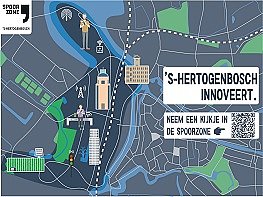 Tekening van de Spoorzone: 's-Hertogenbosch innoveert, neem een kijkje in de Spoorzone