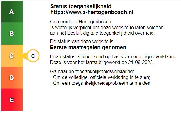 Toegankelijkheidslabel www.s-hertogenbosch.nl september 2023